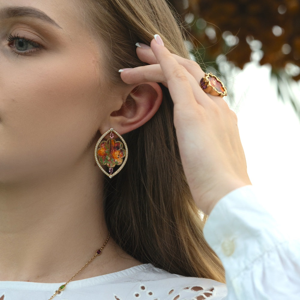 "The Secret Garden" Elegance Earrings, ft Dr. Mayasa AlSowaidi